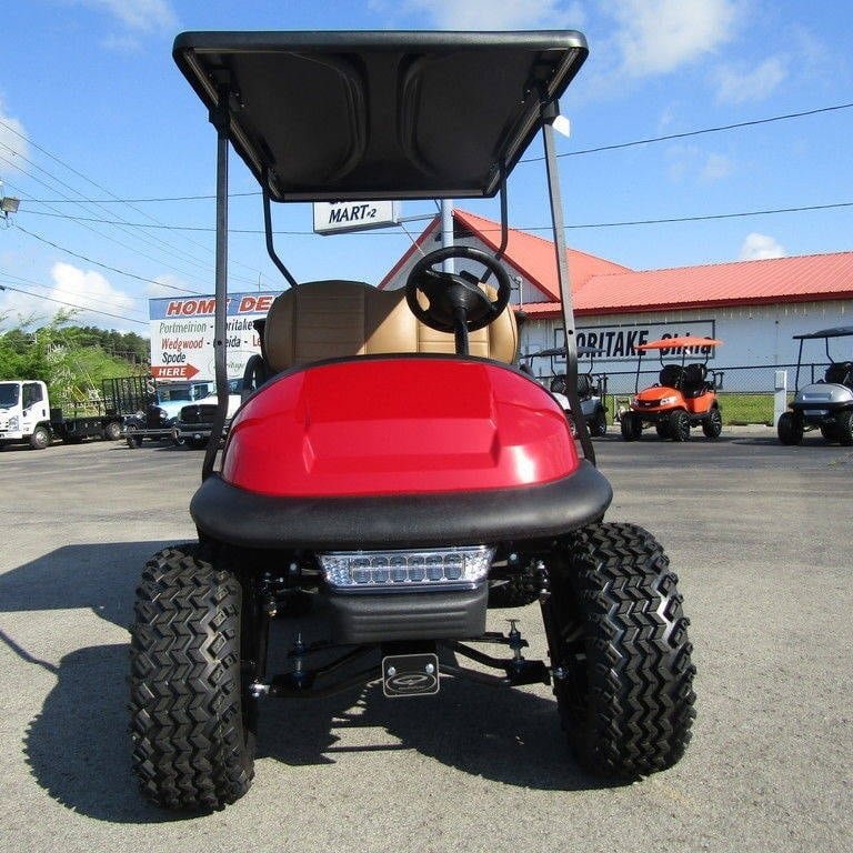 lifted Club Car Precedent model, potentially with a GTW 4" A-Arm Lift Kit. - Image 6