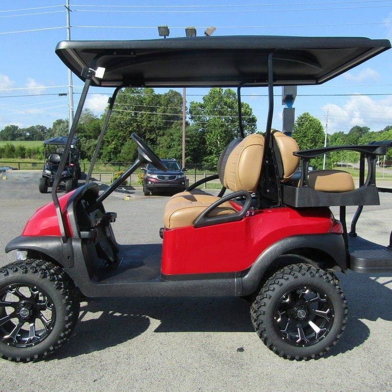 lifted Club Car Precedent model, potentially with a GTW 4" A-Arm Lift Kit. - Image 9